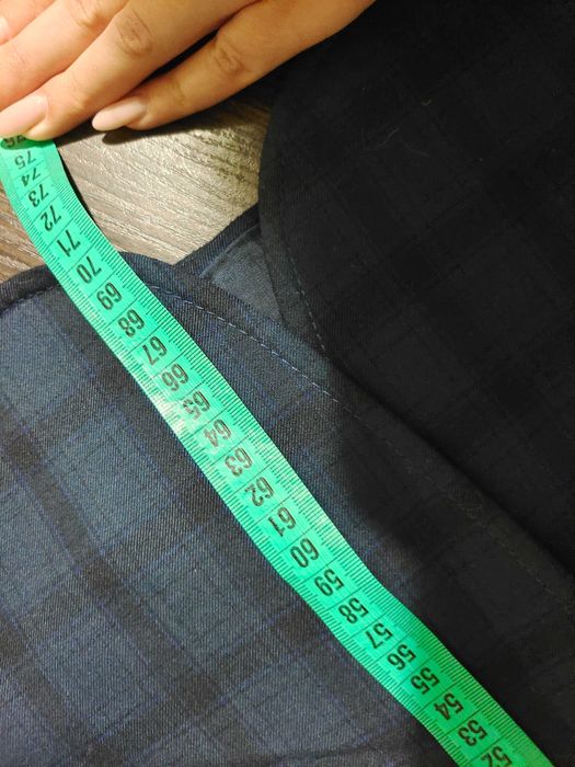 Піджак новий на підлітка синій у клітинку