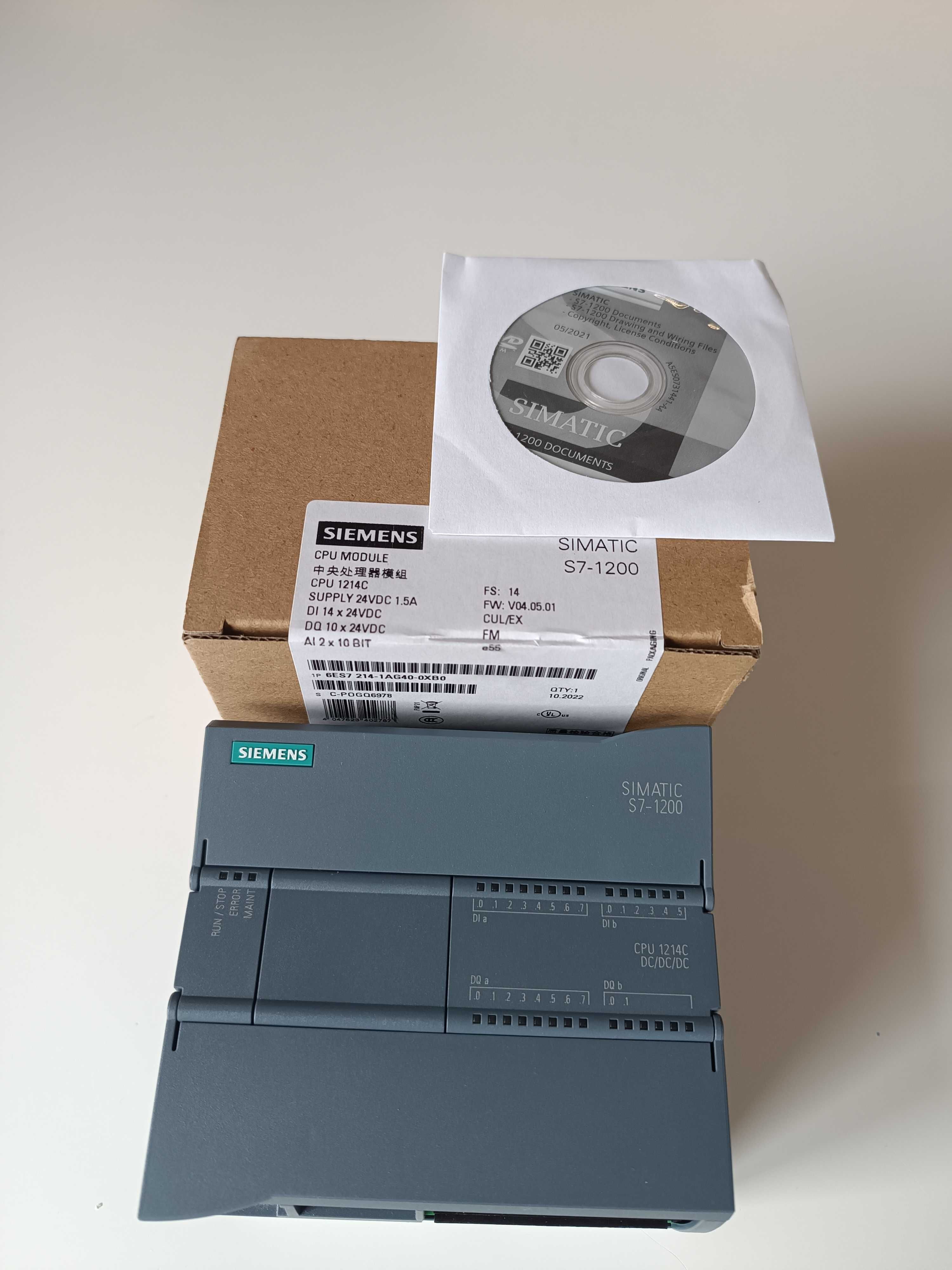 Siemens S7-1200 CPU 1214C 14 DI 10 DQ 2AI