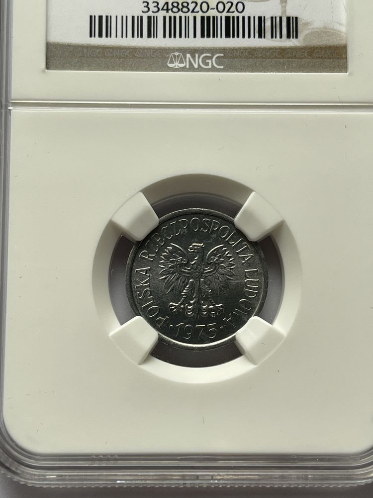 20 groszy 1975 NGC MS64 stary grading