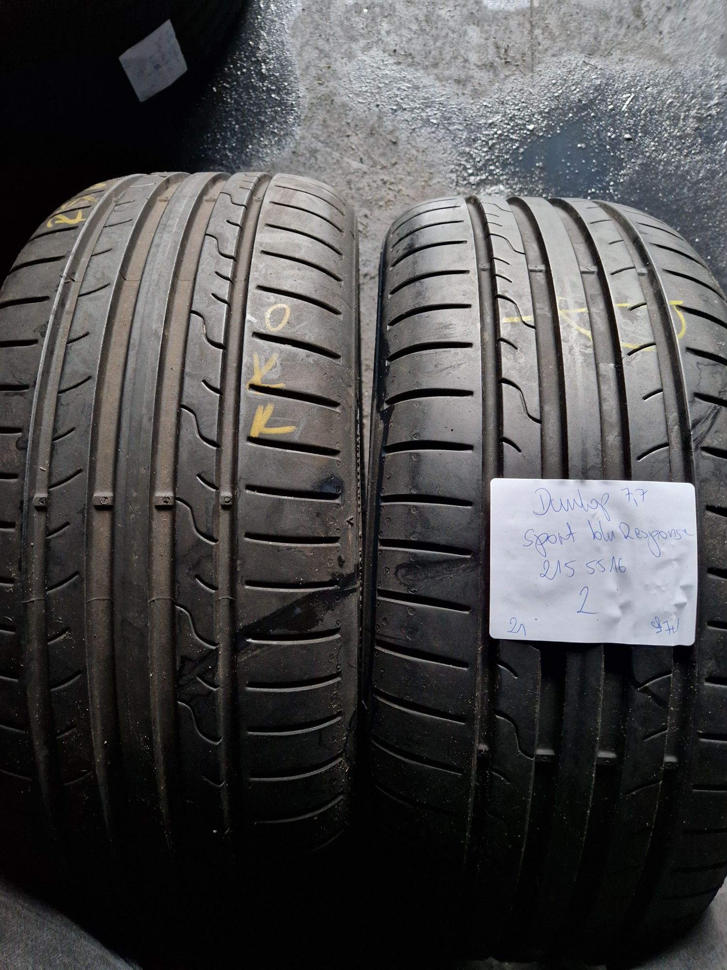 215/55/16 215/55R16 Dunlop 2021 lato***