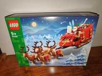 Nowy zestaw LEGO 40499 Sanie Świętego Mikołaja