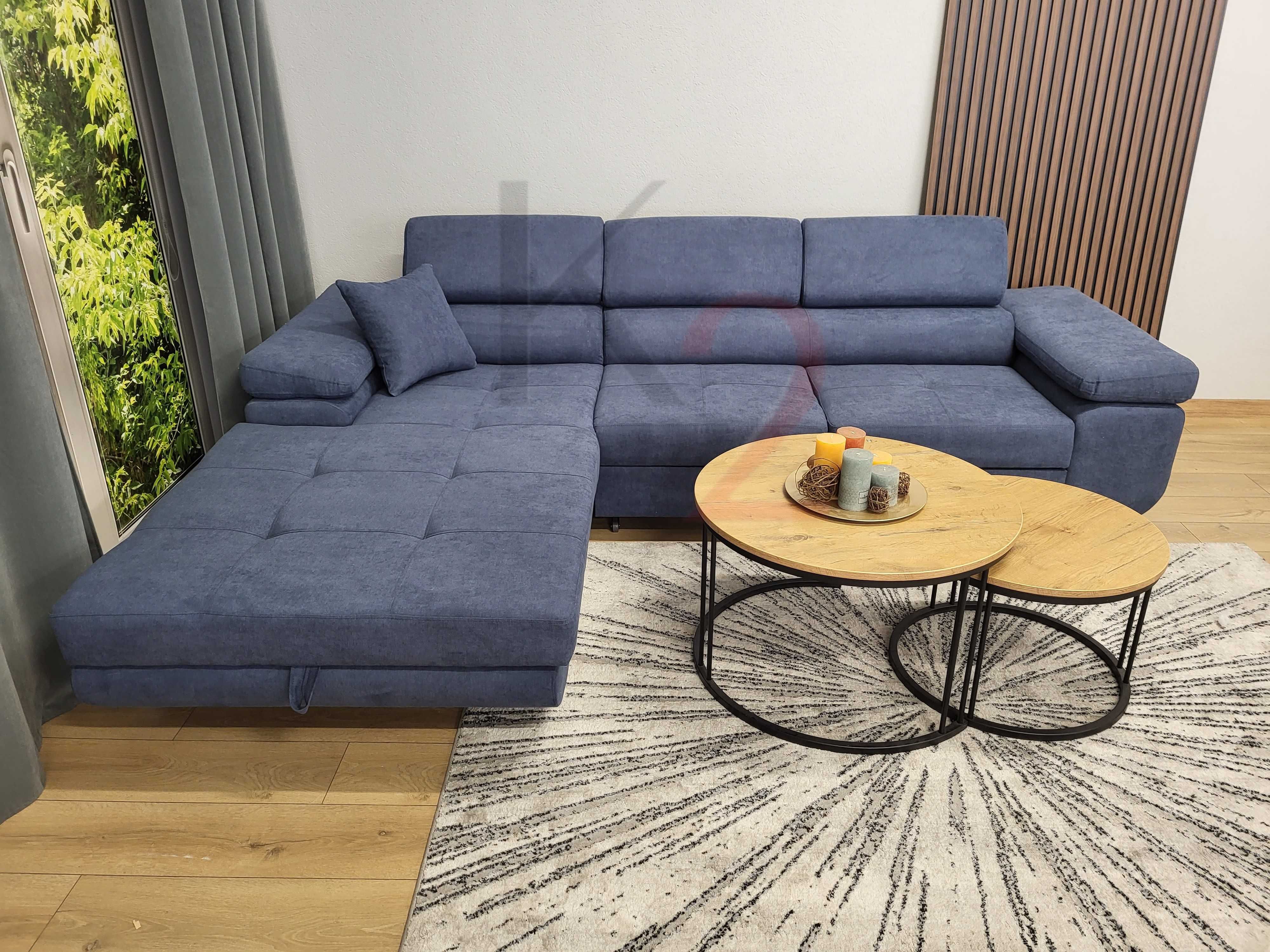 Narożnik ALEX regulowane zagłówki ROGÓWKA sofa kanapa pojemnik +GRATIS