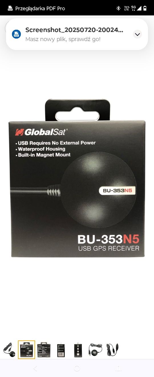 Odbiornik USB GPS