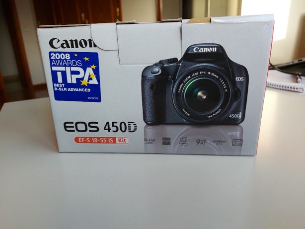 Canon EOS 450 D + Objetiva Canon EF -S 18-55 ISM F 4-5,6 + Ofertas