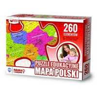 Puzzle edukacyjne, mapa Polski