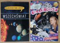2x książka dla dzieci Wszechświat + Mała encyklopedia Kosmos