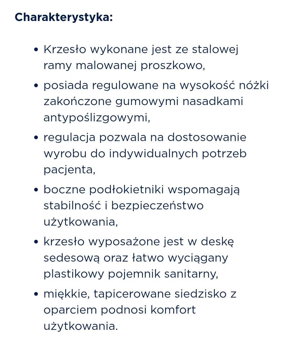 Krzesło toaletowe tapicerowane BLUE-TIM