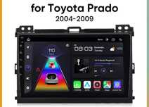 Rádio android TOYOTA Land Cruiser Prado 120 Carplay GPS wifi 2/32GB BT