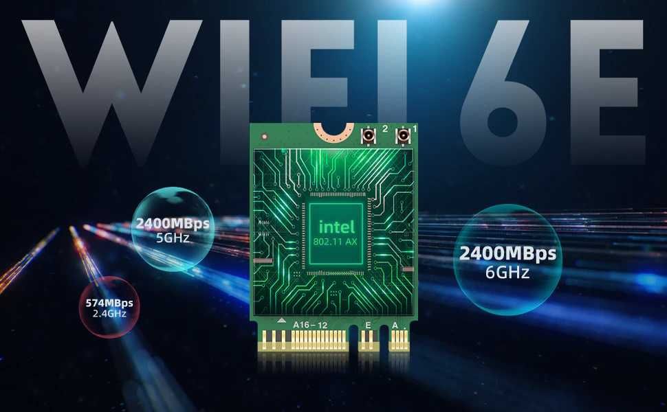 Адаптер WiFi Intel AX210 NGW 2.4/5/6GHz Wi-Fi 6E модуль 5 Version