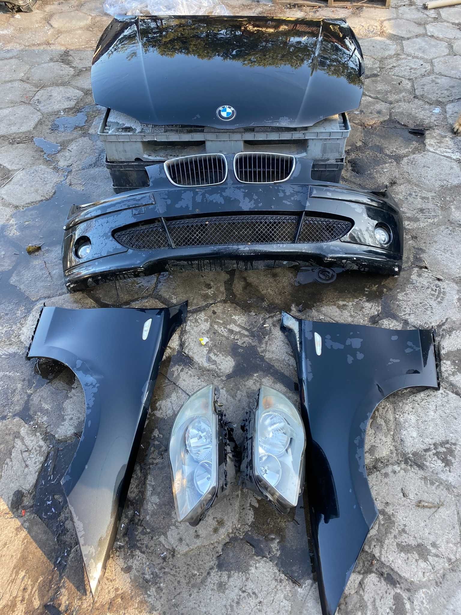 BMW E87 2.0D kompletny przód maska zderzak błotniki lampy eur