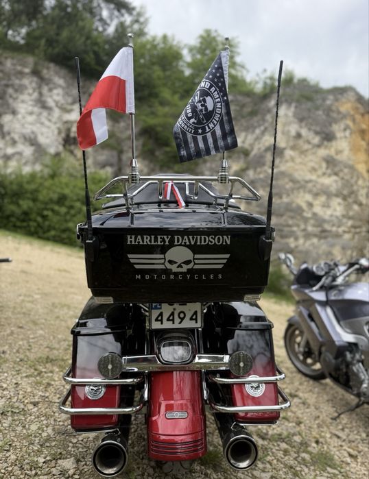 Maszt motocyklowy z flagą harley davidson honda goldwing