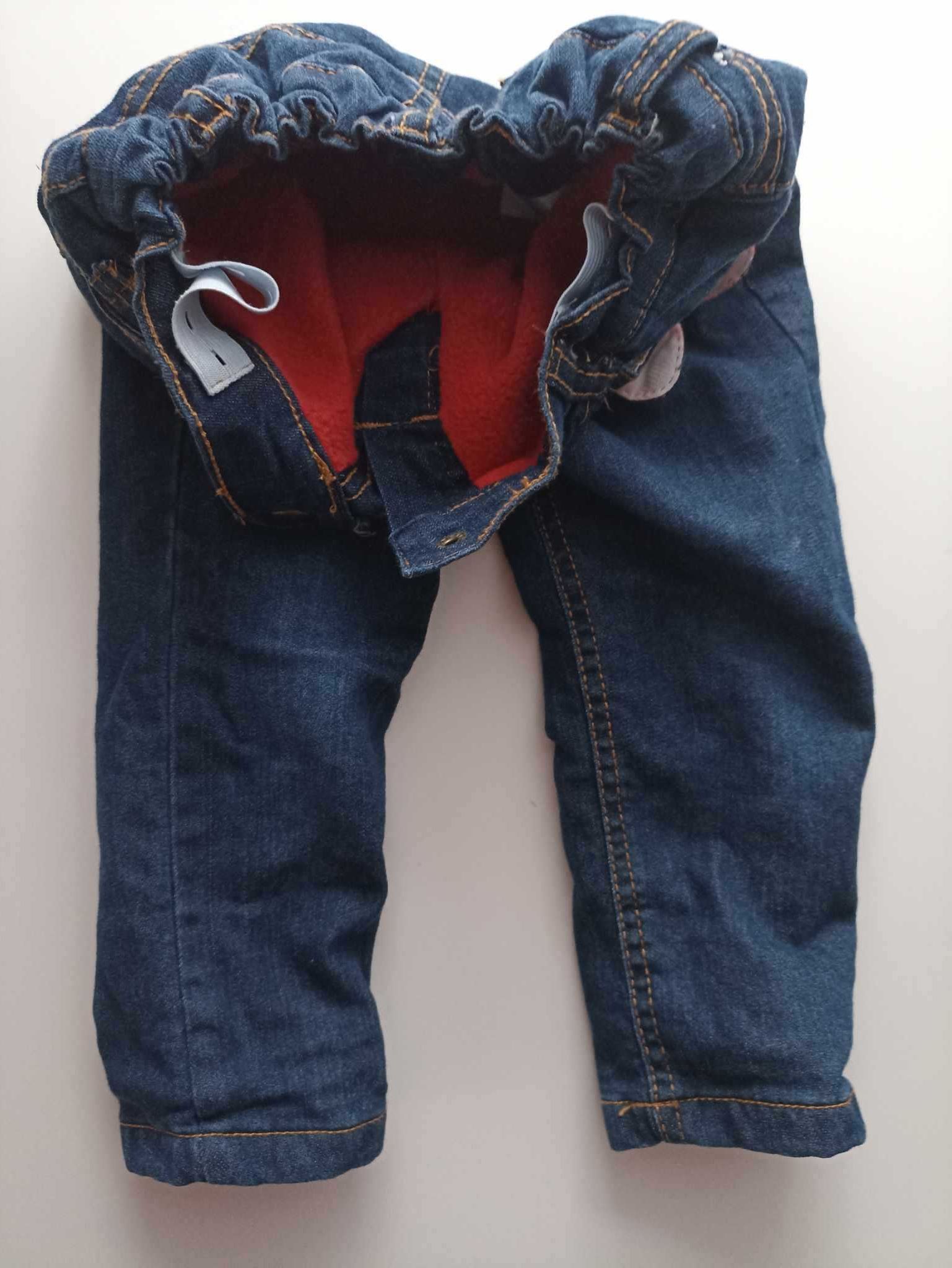 Spodnie jeansowe dla dziewczynki 86cm