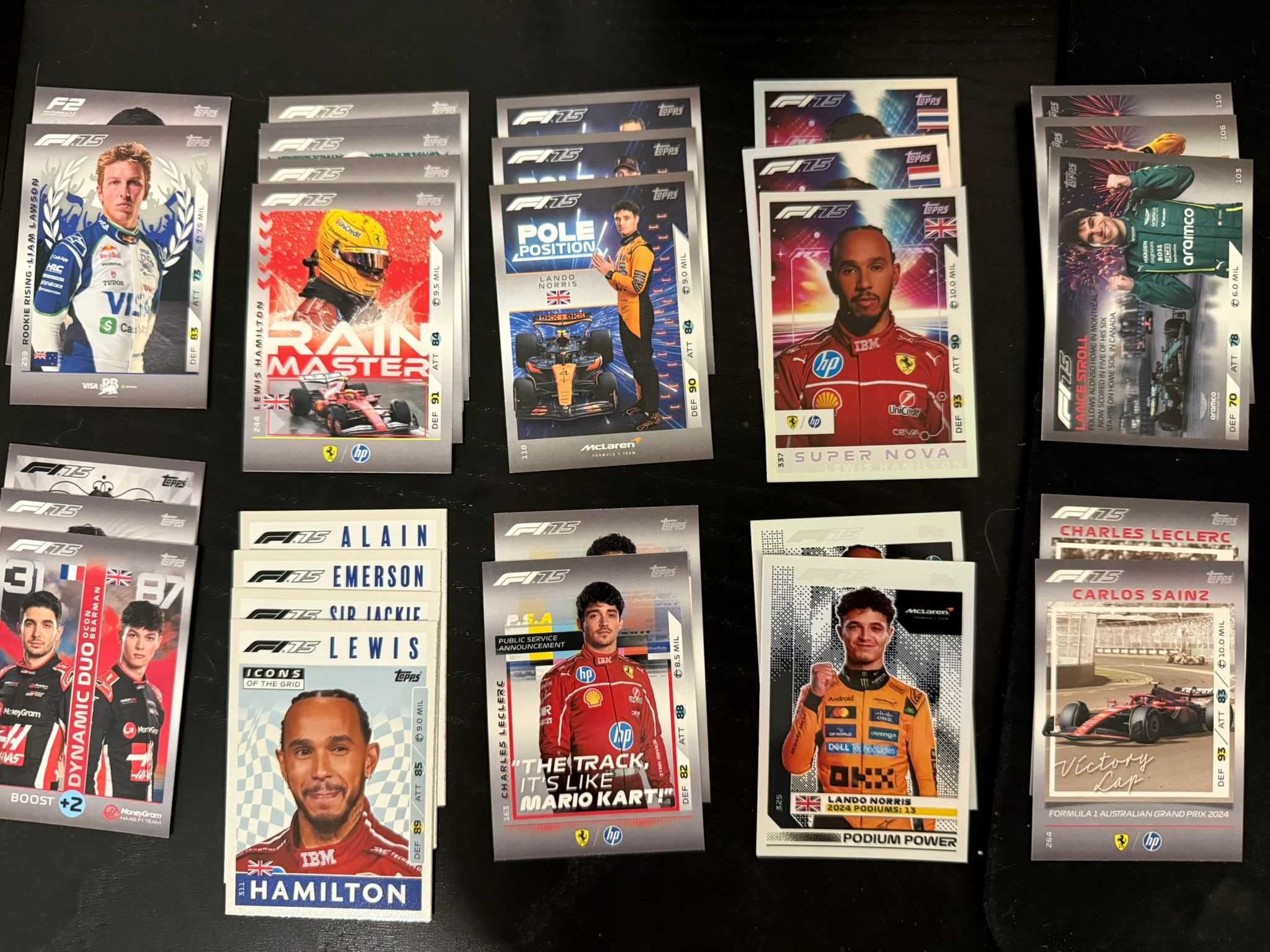 Cartas Topps F1 turbo attax 2025