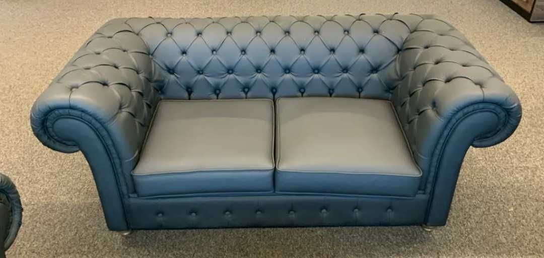 Zestaw 2-osobowa sofa + 2 x fotel + stolik kawowy/ zestaw do gabinetu