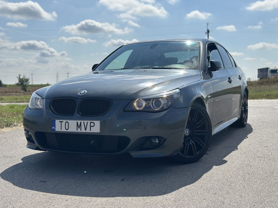 BMW 550i E60 – 2008 r. – 367 KM – Sportowe 19” felgi – Custom wydech