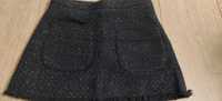 Spódnica Zara 140 czarna z połyskiem