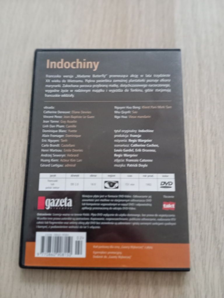 Indochiny, film DVD, stan bdb