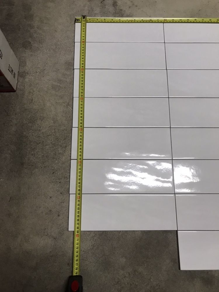 Glazura płytka włoska FAP biała prostokątna 10 x 30cm