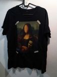 Koszulka art Mona Lisa with mask UNIKAT