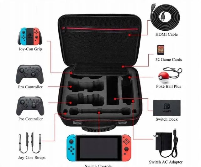 Diocall Etui Kompatybilne Z Nintendo Switch & Switch