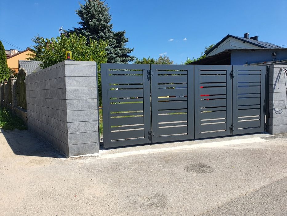 Brama skrzydłowa alumiowa 4000x1500