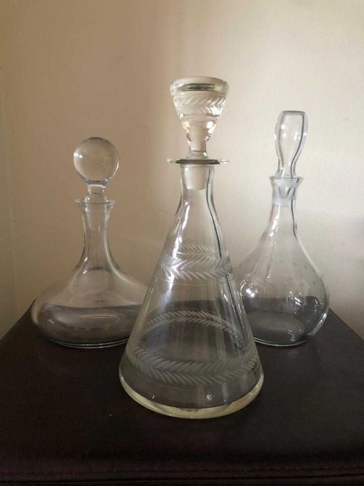 Garrafas em cristal