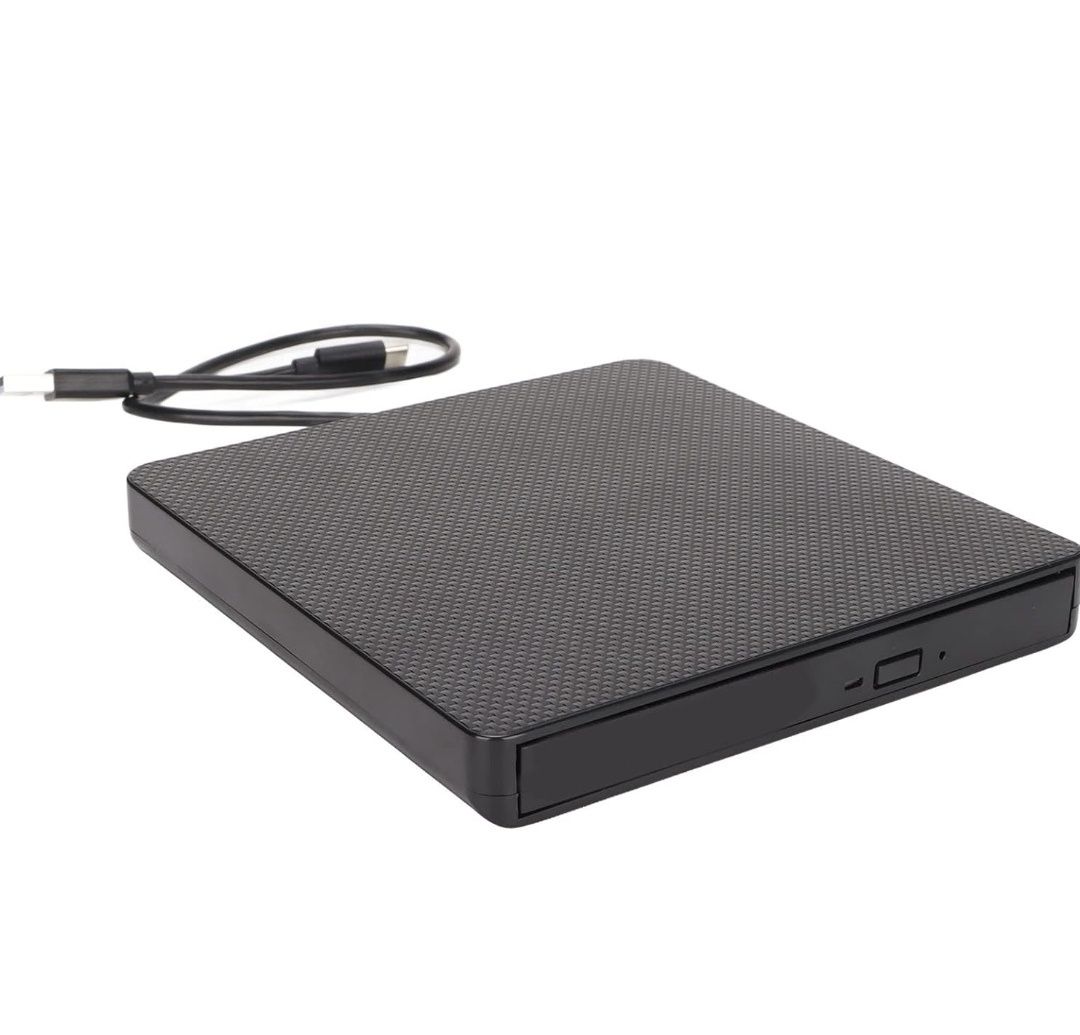 Zewnętrzny Napęd DVD USB 3.0 USB C, Samostojący, Odporny na Wstrząsy,