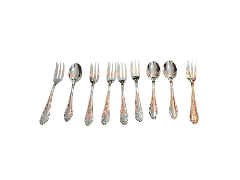 Sztućce posrebrzane 9szt met100