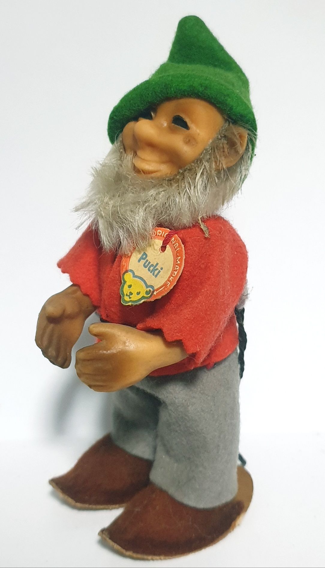 Antigo boneco anão "Pucki" de Margarete Steiff Alemanha