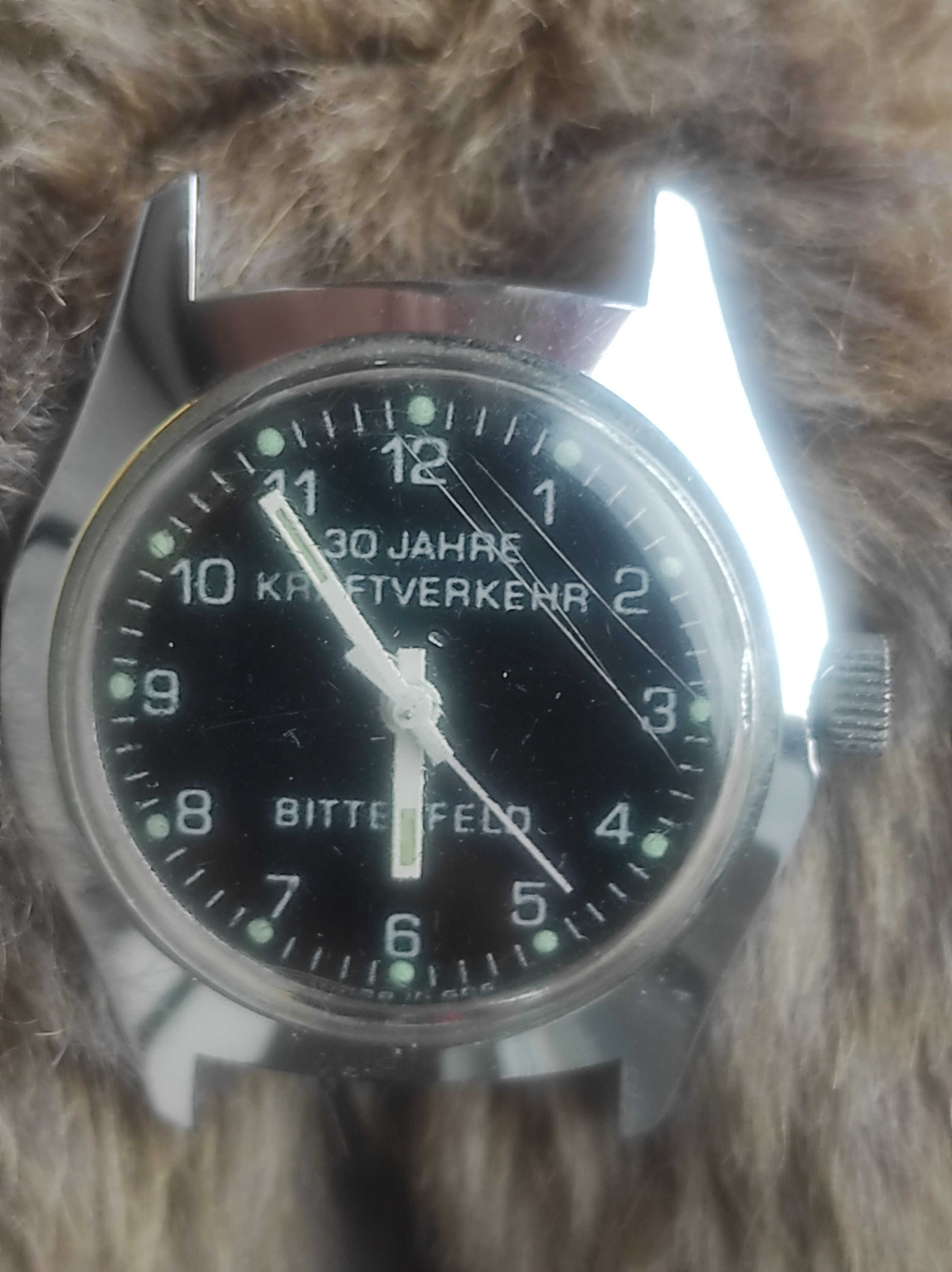 Zegarek vintage Bitterfeld " 30 jahre kraftverkehr" ,NRD