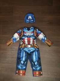 Карнавальный костюм капитан Америка 3 4 года маска утренник 98-104 рос