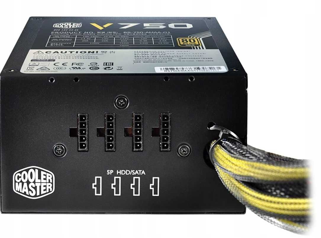 Zasilacz Cooler Master V750 750W 80+ Gold Act. PFC