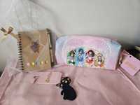 Sailor moon - Conjunto caderno + estojo + porta-chaves