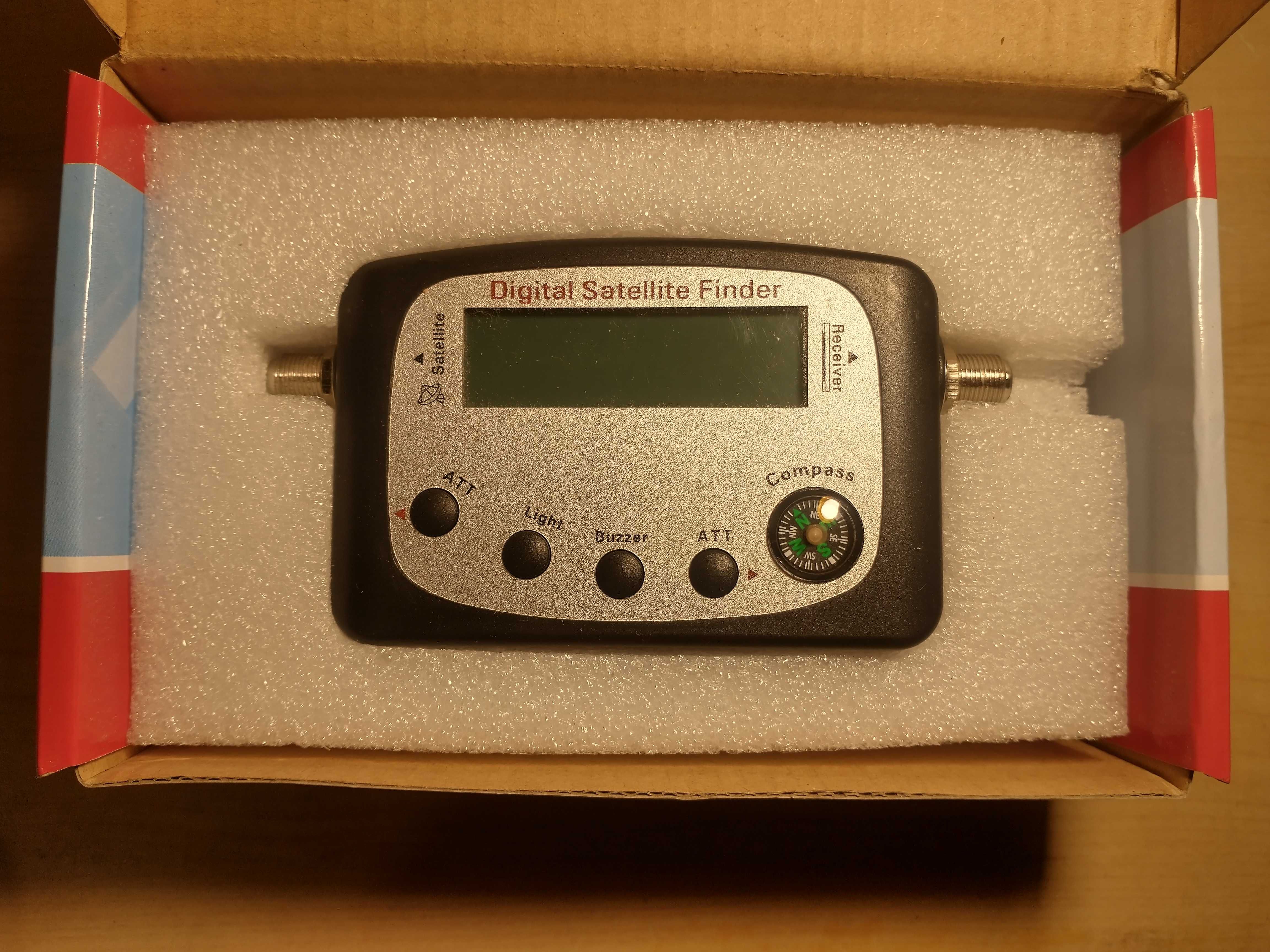 Cyfrowy miernik sygnału satelitarnego SAT FINDER, LCD, kompas, nowy