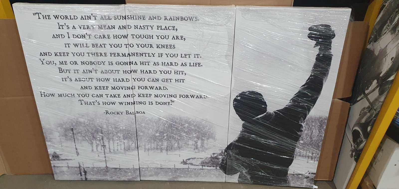 Картина на Холсте интерьерная  Rocky Balboa - Рокки Бальбоа 100х150 см