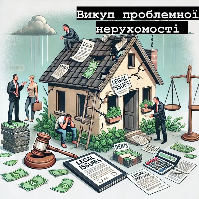 Викуп проблемої нерухомості. Продати частину квартири/будинку