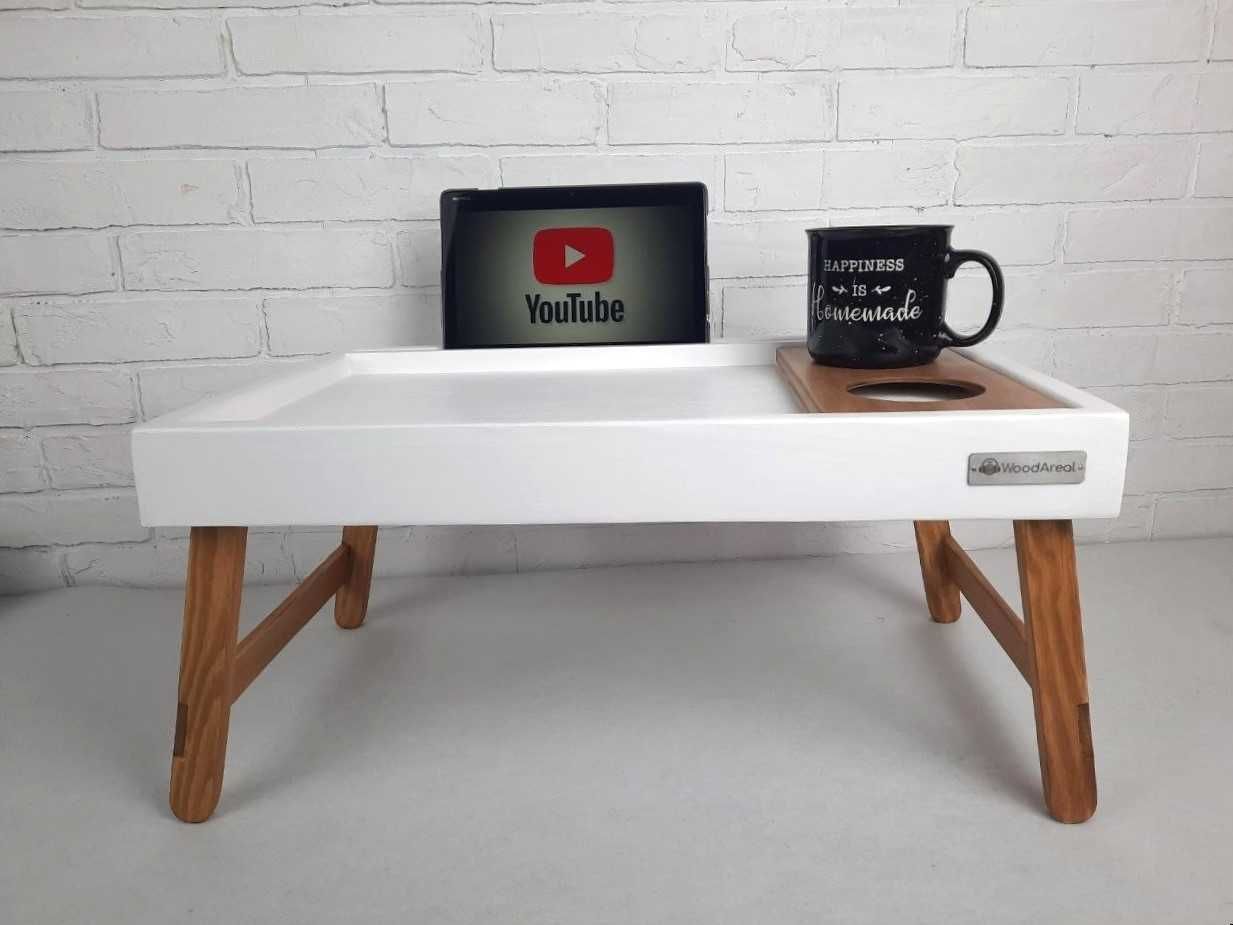 Стіл, стильний столик для сніданку в ліжку, столик для ноутбуку