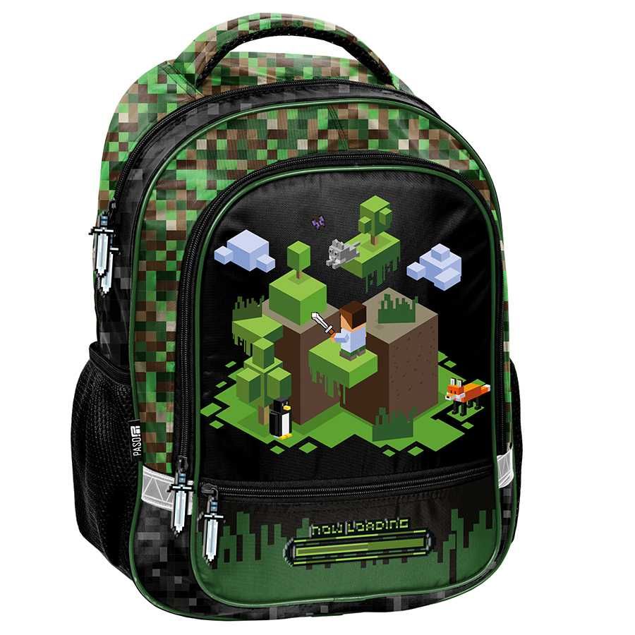 PLECAK Zestaw Szkolny PASO tornister PIXEL klasa 1-3 ZESTAW 5EL