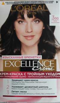 Краска для волос L`Oreal Paris Exellence 300 (темно-каштановый)