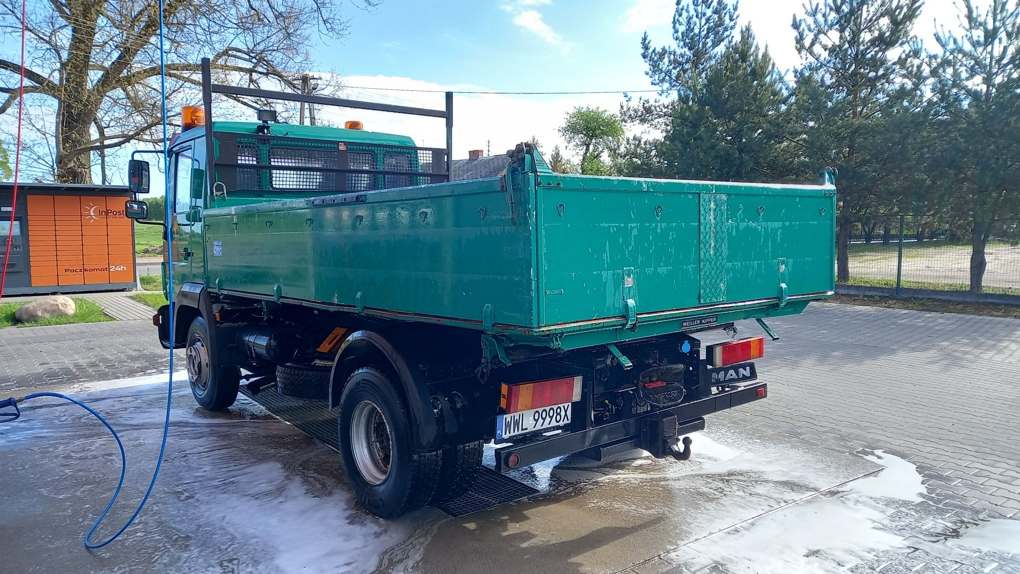 Man 220lc wywrotka oryginał meiller klima elektryka z Niemiec