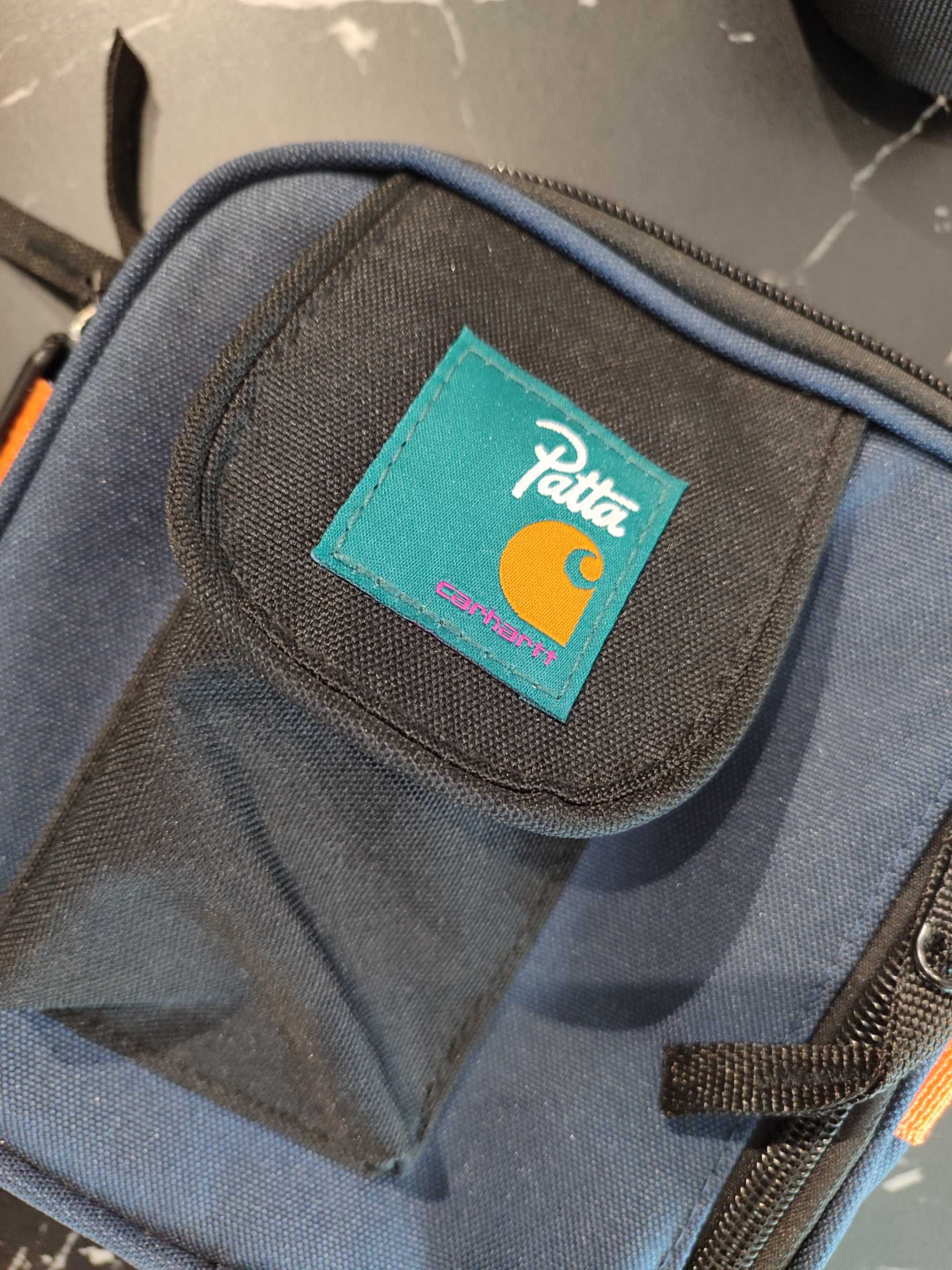 Сумка CARHARTT WIP X Patta Essentials Bag Dark Navy