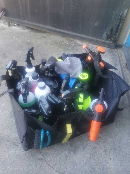 Duży Organizer Do Bagażnika Auta Samochodu składany Pudełko Dom Czarny