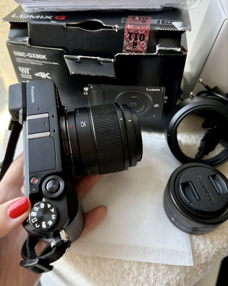 Panasonic Lumix GX80 + 2 об’єктиви (25mm f/1.7 + 12–32mm)
