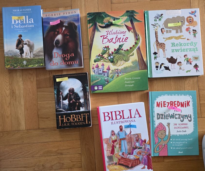 Książki młodzieżowe , Hobbit , baśnie, Biblia i inne