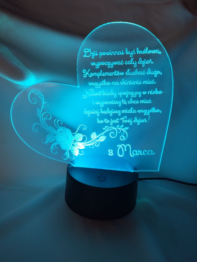 Lampka LED 3D na dzień Kobiet