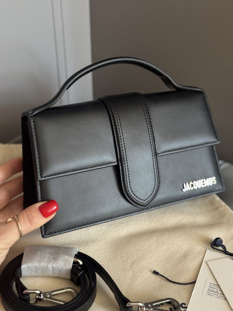 Jacquemus Large Bambino. Оригінал кросбоді жакюмус сумка