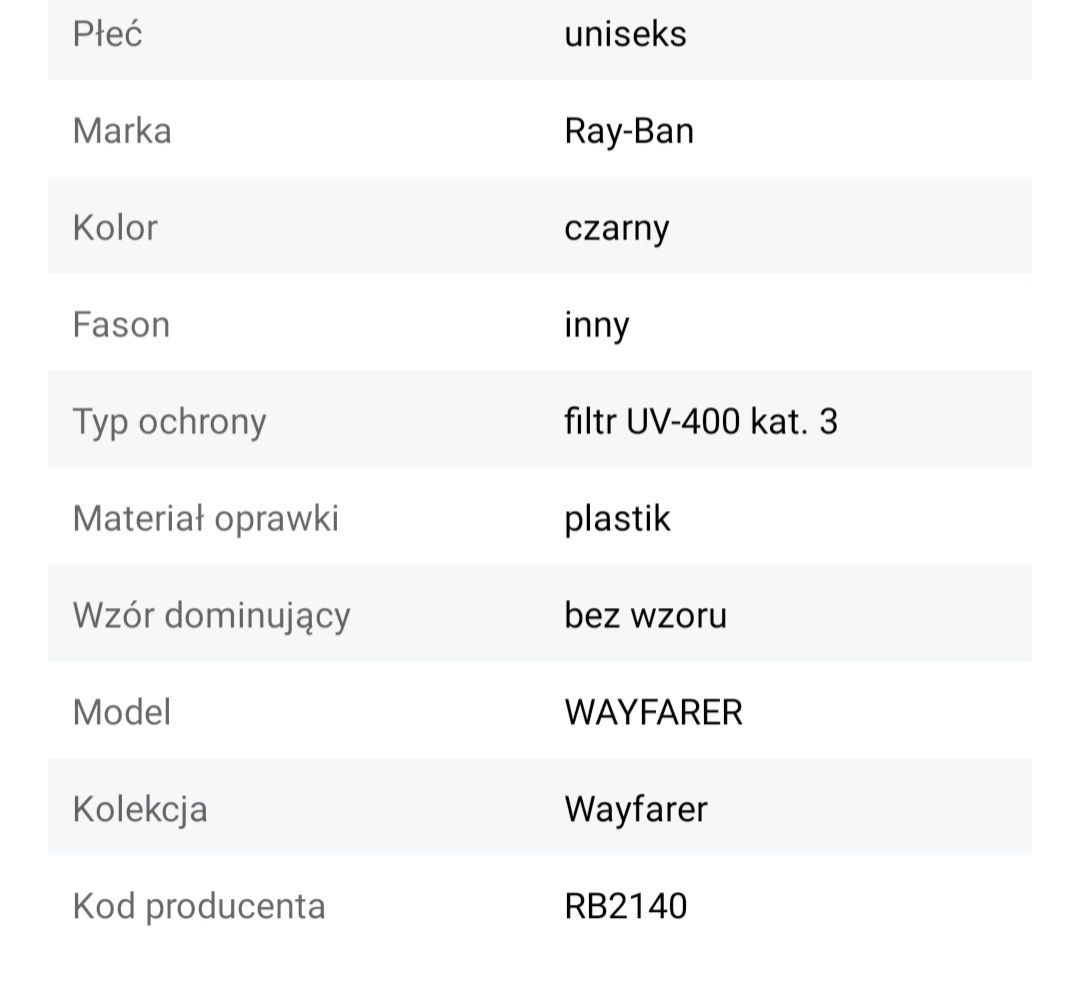 Okulary przeciwsłoneczne