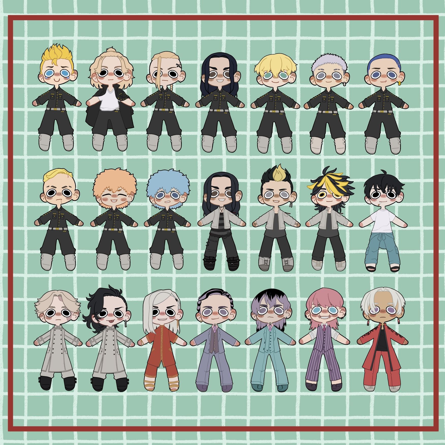 Naklejki Tokyo Revengers 5cm