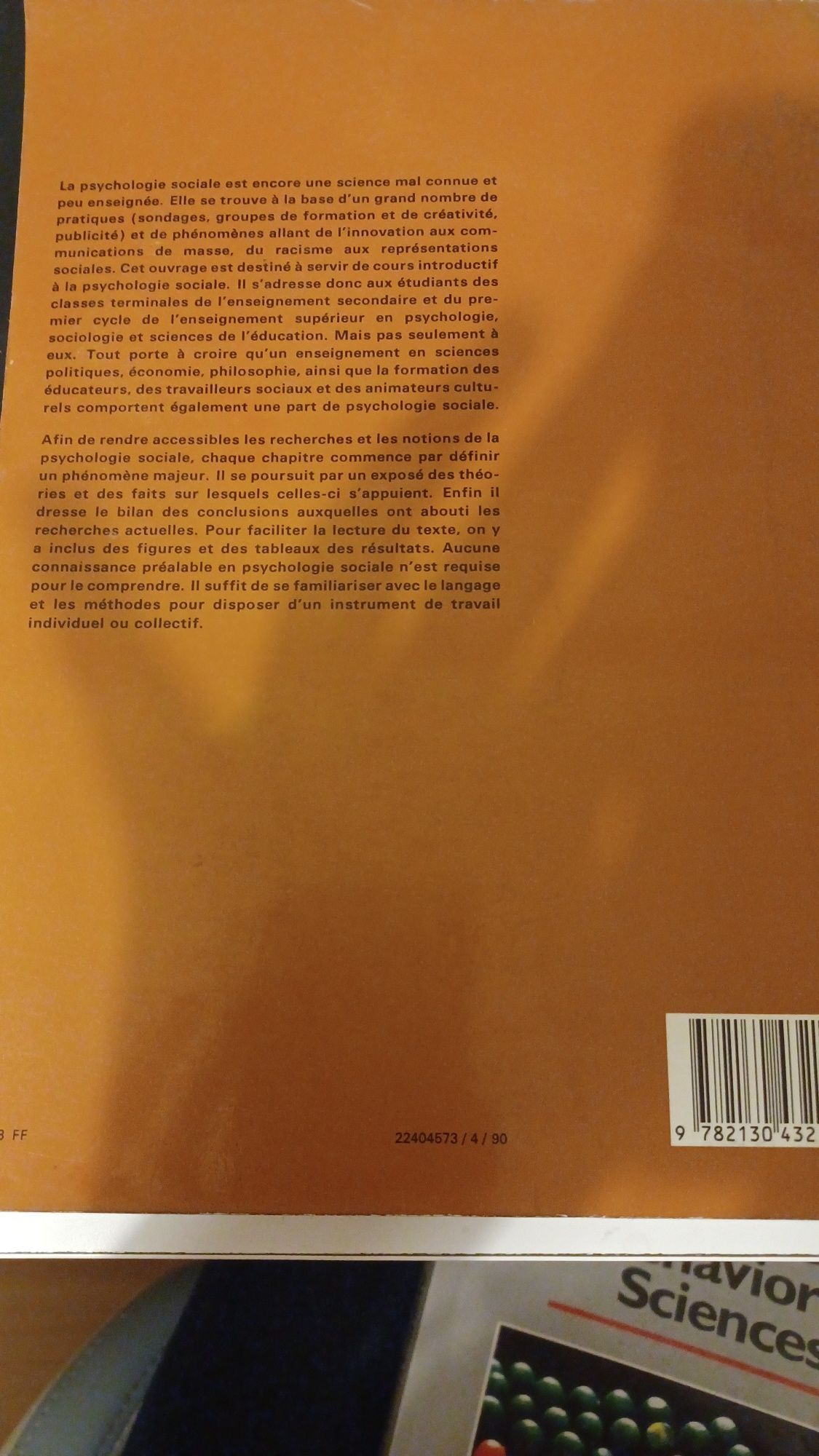 Livro "Psychologie Sociale" de Serge Moscovici