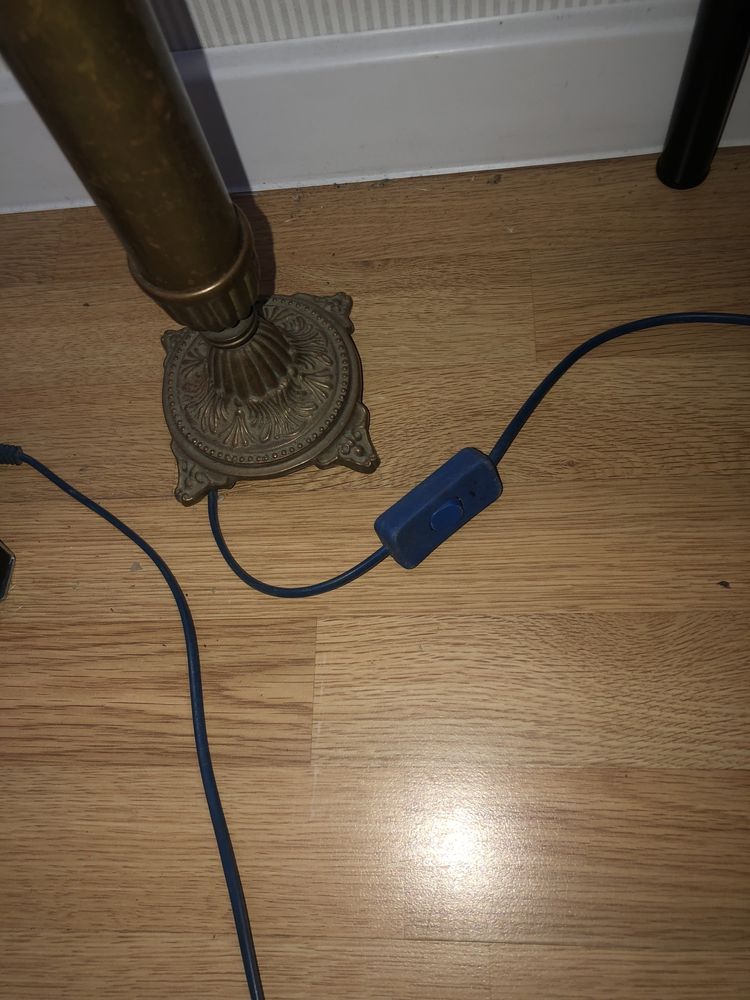 Stara lampka mosiężna